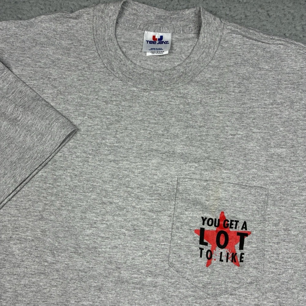 Vintage 90s Marlboro Promo Pocket T-Shirt Men's XL Gray Tee Jays USA